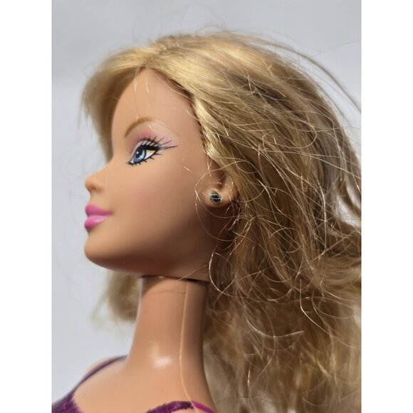 Barbie Fashion Fever Doll H0644 J1380 Blonde Hair Metallic Pink Top 2006- FLAWED - Picture 4 of 16